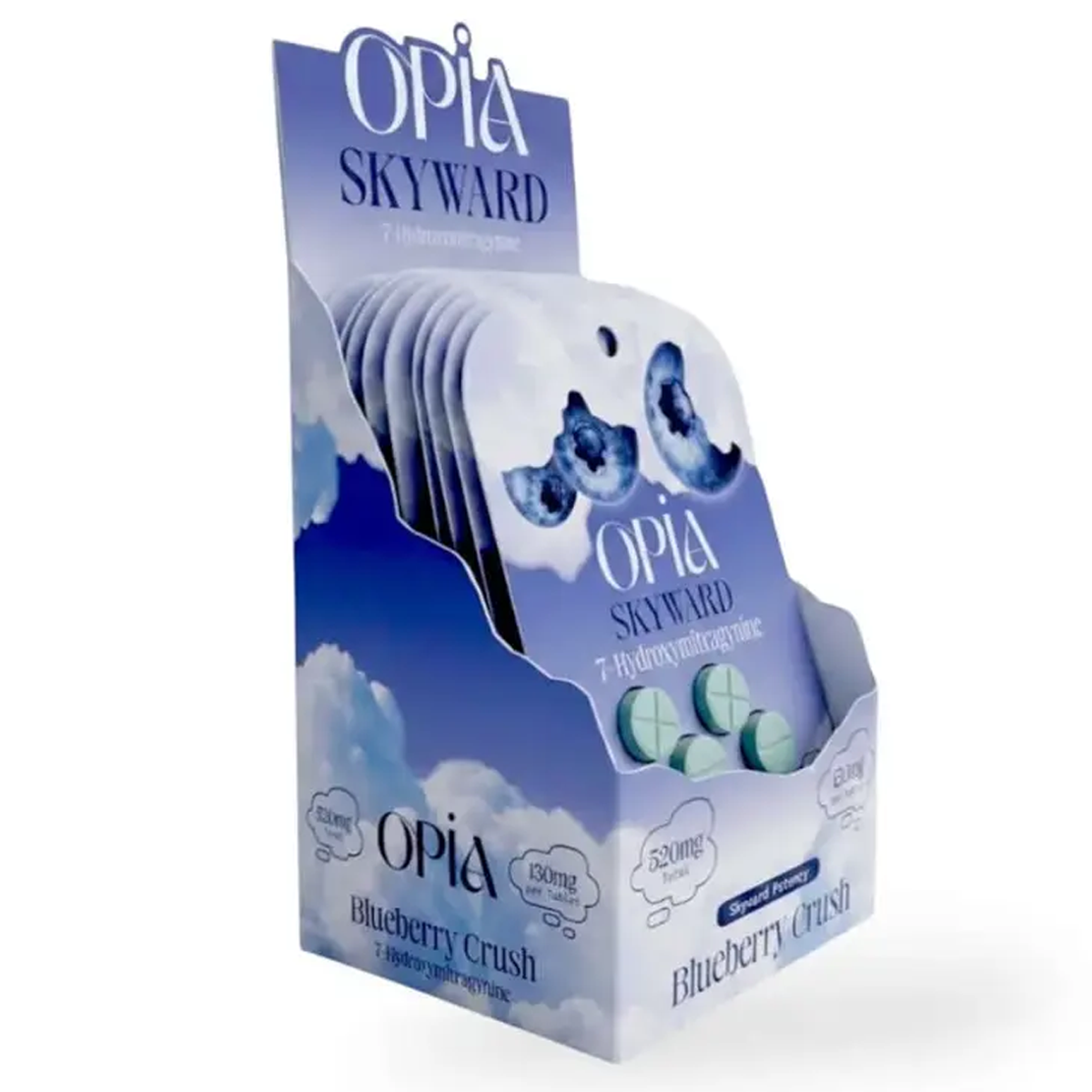 NEW Opia  Skyward - 130mg 7-OH Tabs - 4 Ct - 4 Flavors [K-OPIA-SK]