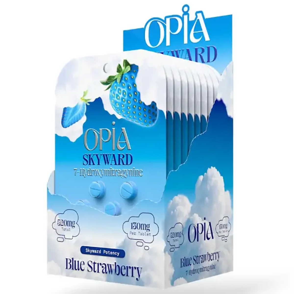 NEW Opia  Skyward - 130mg 7-OH Tabs - 4 Ct - 4 Flavors [K-OPIA-SK]