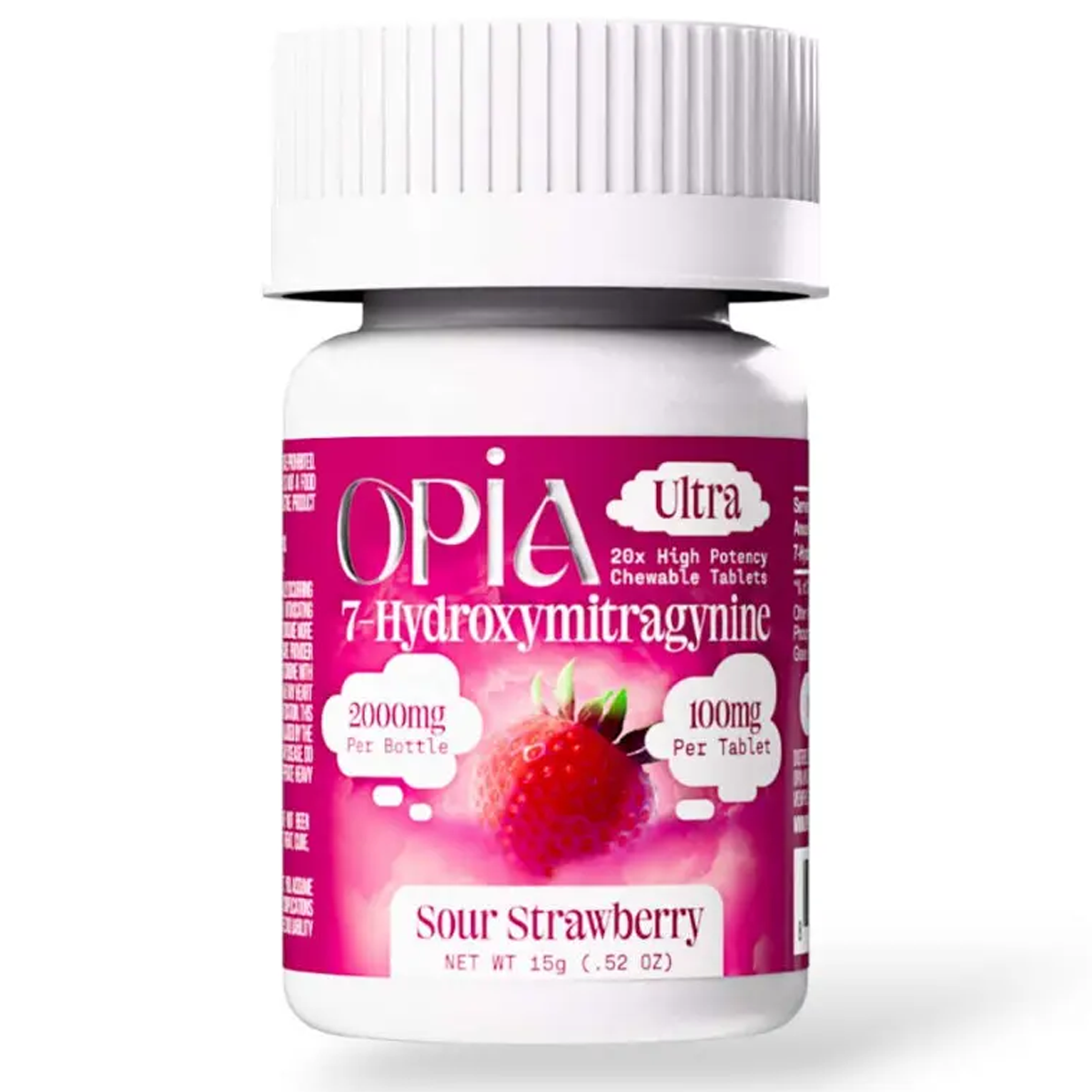 NEW *2,000mg Bottle* Opia Ultra 100mg 7-OH Tabs - 20 Ct - 4 Flavors [K-OPIA-100B]