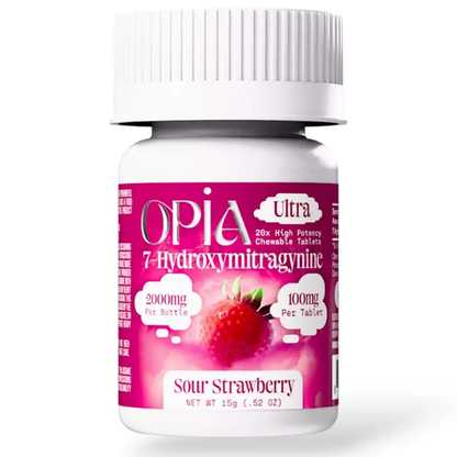 ***CLOSEOUT*** Opia Ultra 100mg 7-OH Tabs ***Special Lower Price!** 2,000mg- 20 Ct - 4 Flavors [K-OPIA-100B]