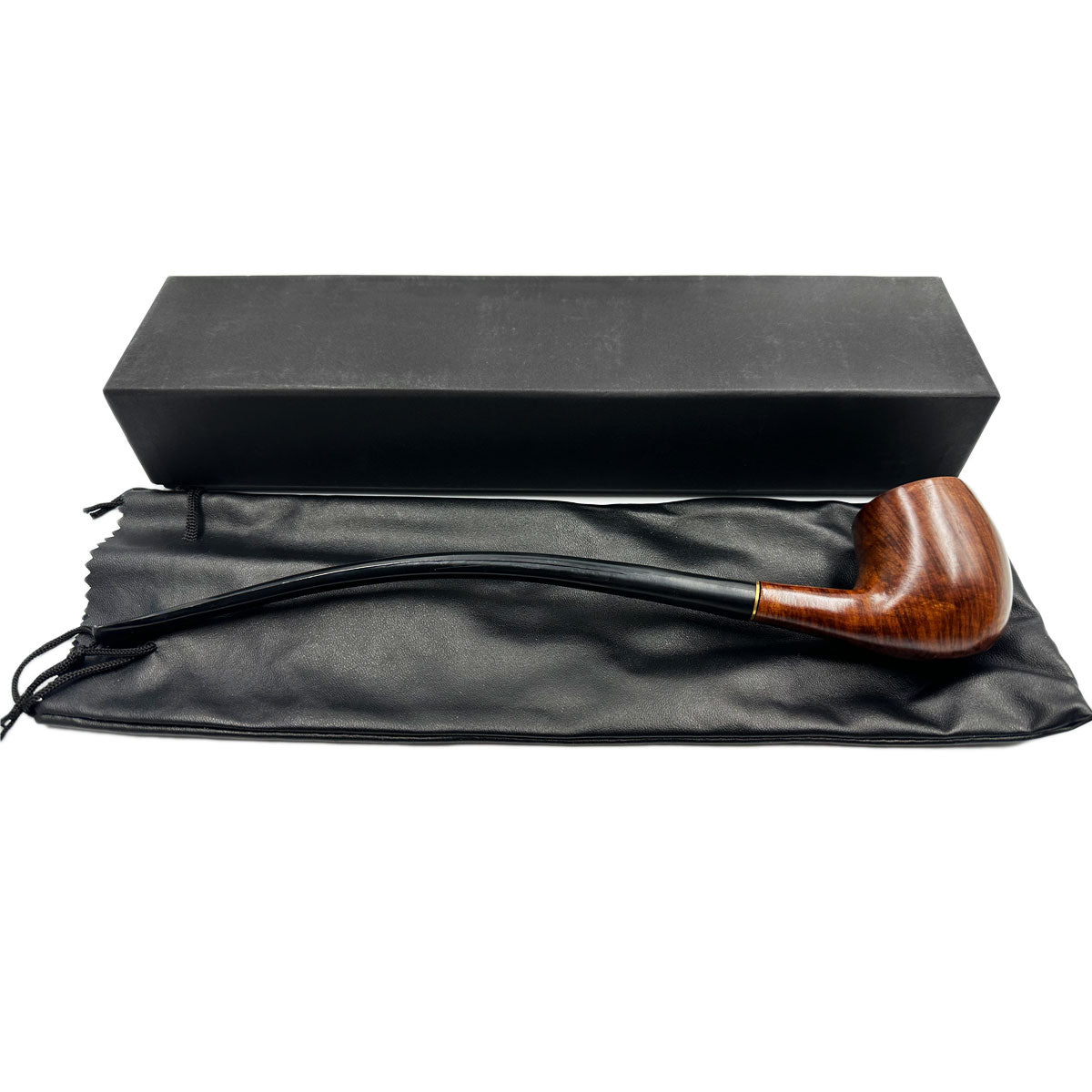 11" Wooden Churchwarden w/ Gift Box & Drawstring Pouch [HP-W-B-28]