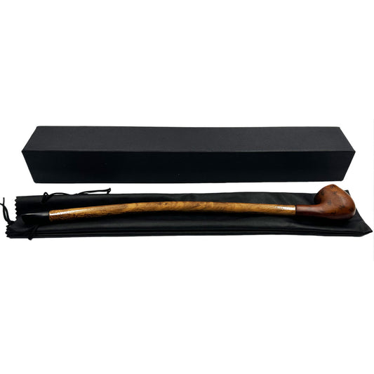 14" Wooden Churchwarden w/ Gift Box & Drawstring Pouch - Assorted Styles [HP-W-B-28D]