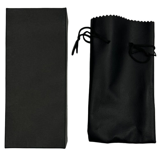 4" Wooden Traditional Pipe w/ Gift Box & Drawstring Pouch - Assorted Styles [HP-W-B-25]