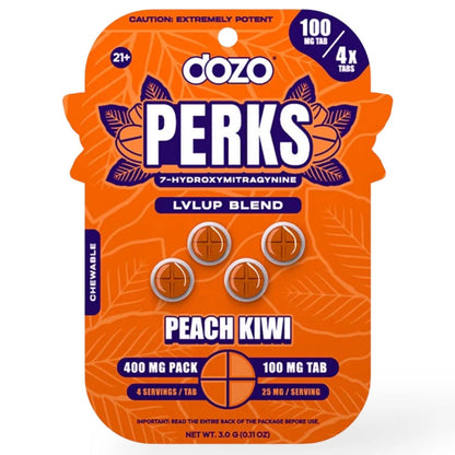 DOZO PERKS 7-OH - 4Ct & NEW 10Ct 100mg Tabs - 5 Flavors [K-DP-4C-100]