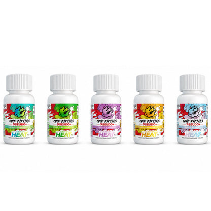 Straight HEAT PSEUDO - 4Ct & NEW 10Ct 150mg Tabs - 5 Flavors [K-H150-P-4C]
