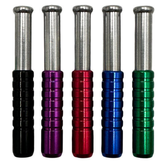 2.25” or 3” Anodized Ejector Bat - Assorted Colors [PH-M-25-Lg] or [PH-M-25-Sm]