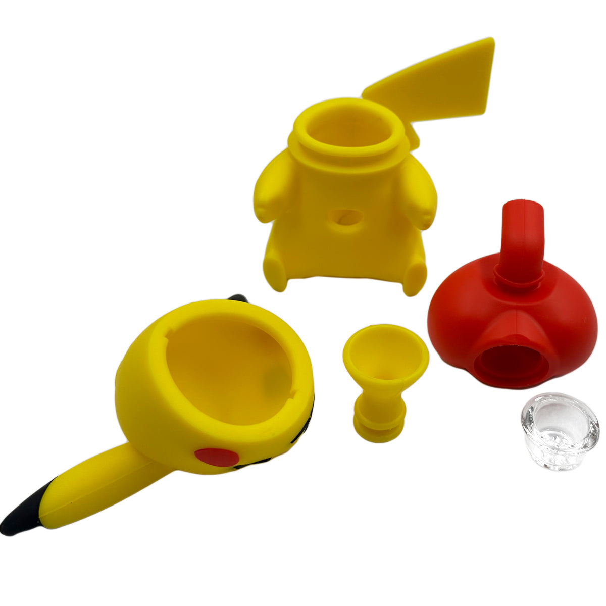 5.25” Silicone Electric Mouse Water Pipe- Yellow [WP-S-167]