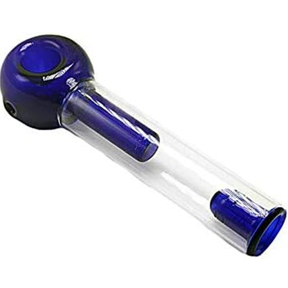 6.5”  XL Glass Spoon No-Spill Bubbler Hand Pipe - Assorted Colors [HP-G-219]