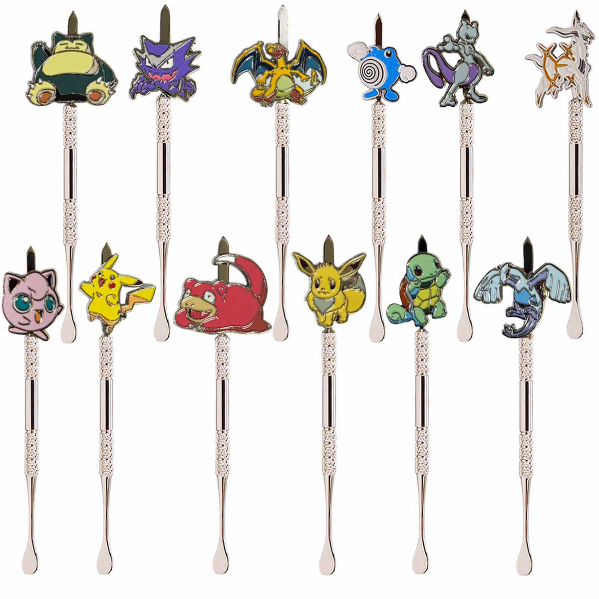 NEW 5" Metal Dab Tool w/ Cartoons - 12 Characters - {DAB-M-22]