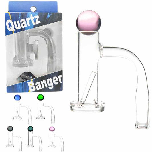 Boxed Spinner Set #8 - 20mm Terp Slurper w/ Pillar & Cap - 14M 90° [QB-TP8-B]