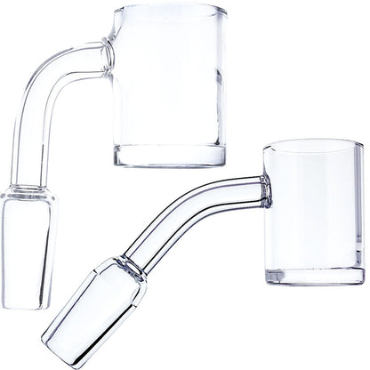 25mm Flat Top Quartz Banger with 5mm Base - All 12 Joint Sizes & Angles [QB25-5]