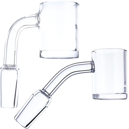 25mm Flat Top Quartz Banger with 5mm Base - All 12 Joint Sizes & Angles [QB25-5]
