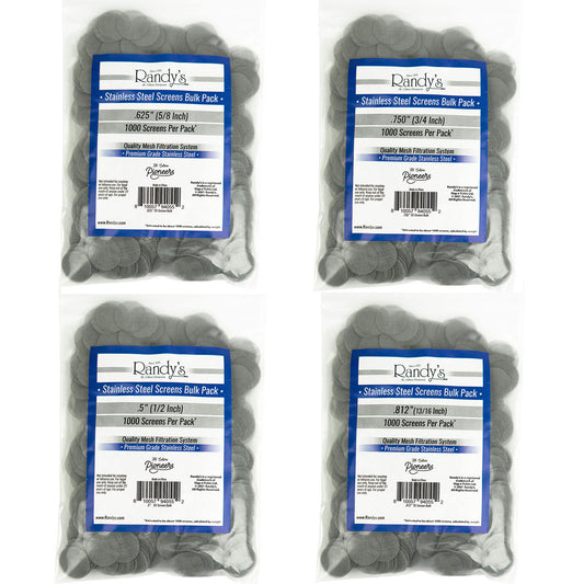 Randy's Screens - Stainless Steel - 1000 Pcs - Assorted Sizes