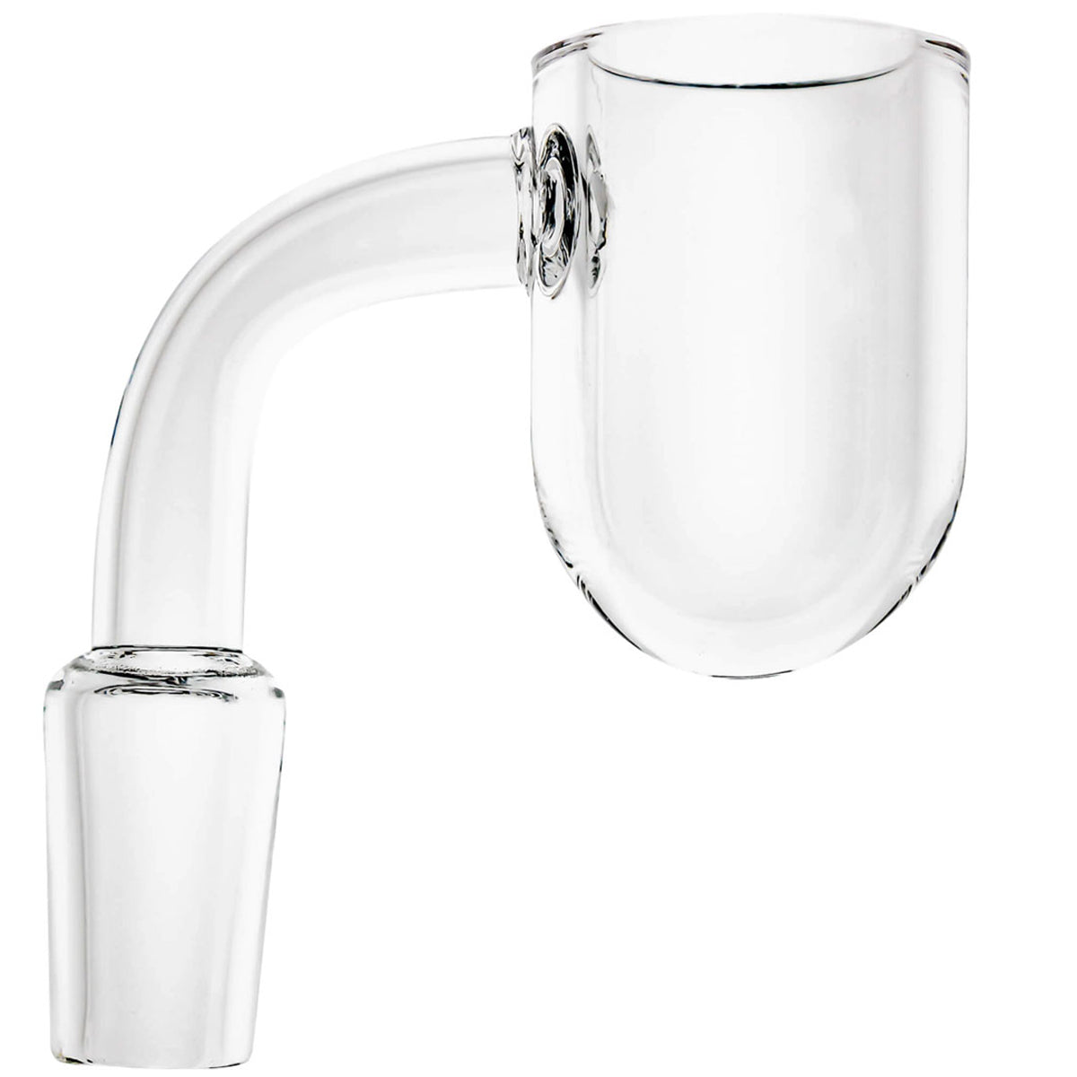 25mm Flat Top Quartz Banger w/ Round Bottom - 14M 90° [QB-RB2]