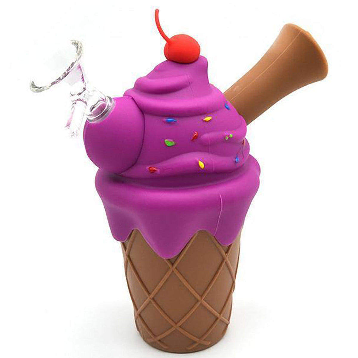 6.5" Ice Cream Cone Water Pipe - Assorted Colors [WP-S-111A]