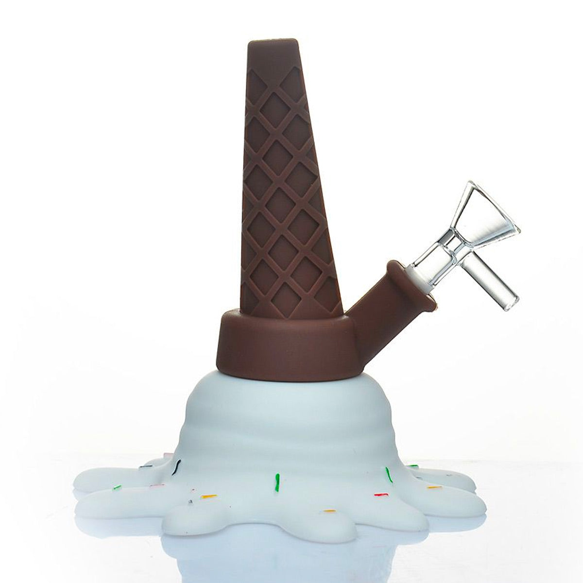 5.5" Melting Ice Cream Cone Water Pipe - Assorted Colors [WP-S-111B]
