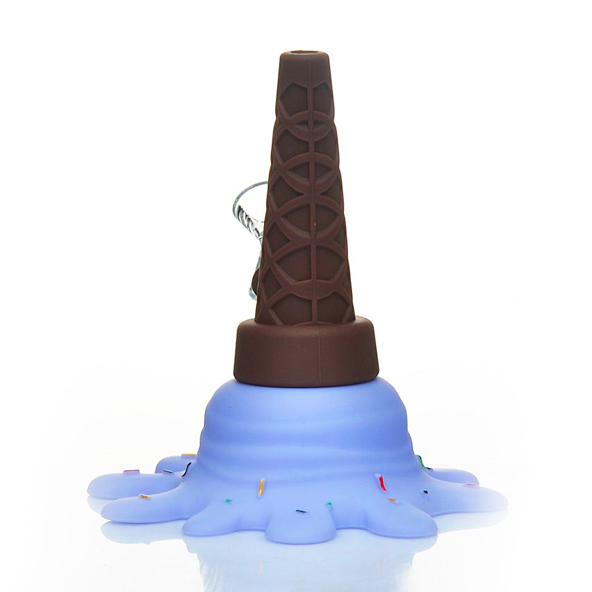 5.5" Melting Ice Cream Cone Water Pipe - Assorted Colors [WP-S-111B]