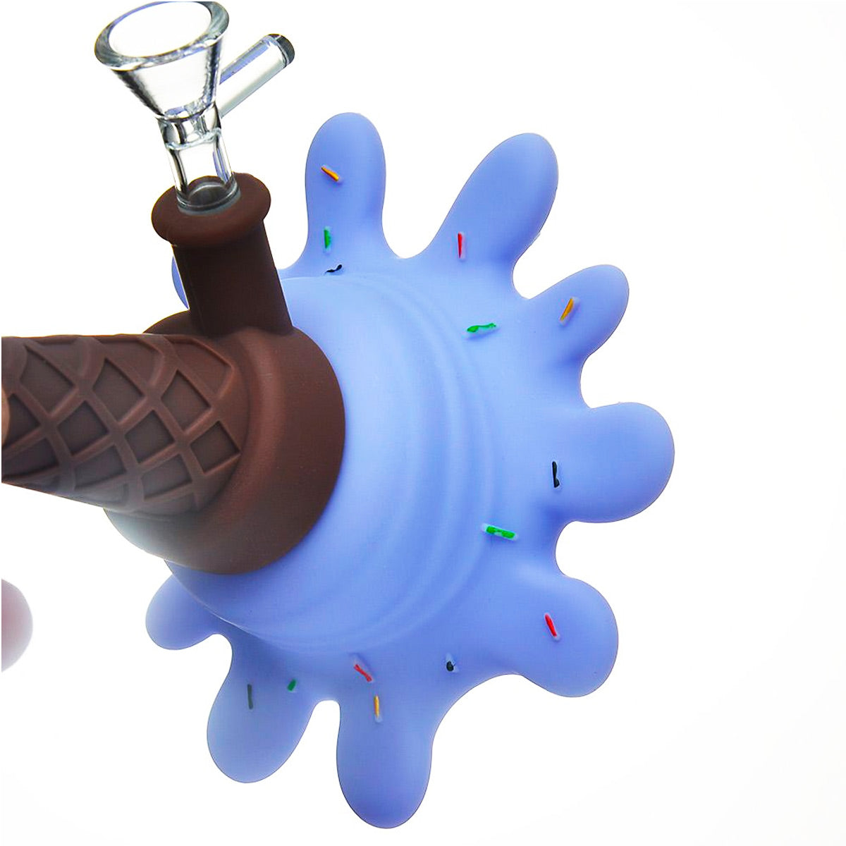 5.5" Melting Ice Cream Cone Water Pipe - Assorted Colors [WP-S-111B]