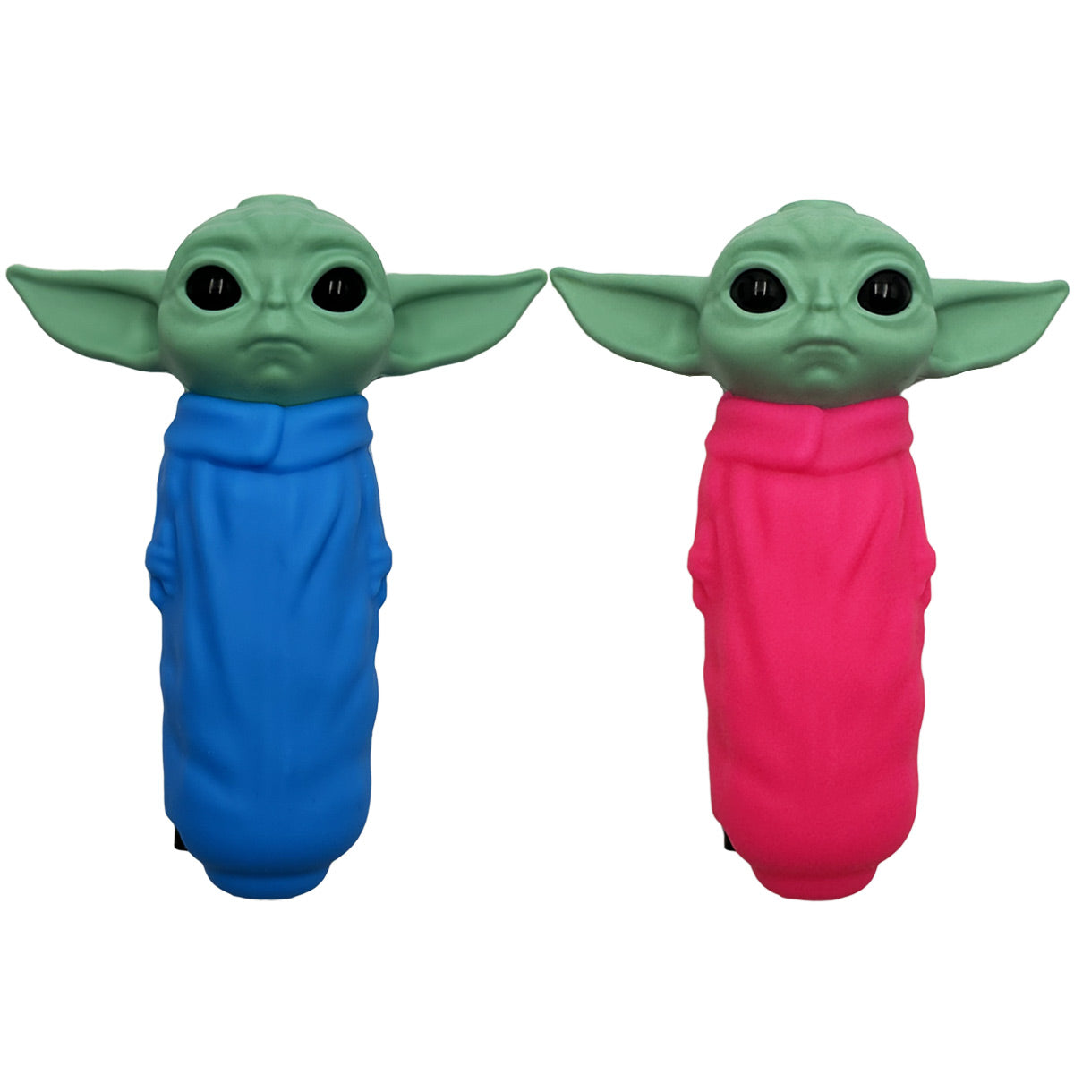 4.5" Alien Baby Hand Pipe w/ Glass Bowl & Dab Tool - Assorted Colors [HP-S-180A]