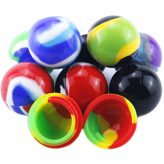 7ml Round Ball Silicone Container - Assorted Colors [C-S-17]