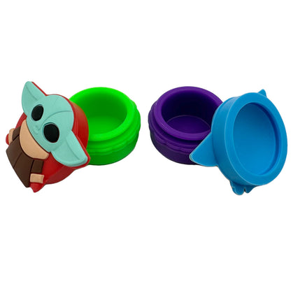 15ml Green Alien Baby Silicone Container - Assorted Colors [C-S-16]