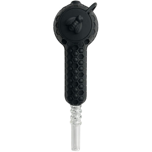 7” Dual-Use Sil. Nectar Collector & Hand Pipe - Now 10 Colors! [NC-S-73]