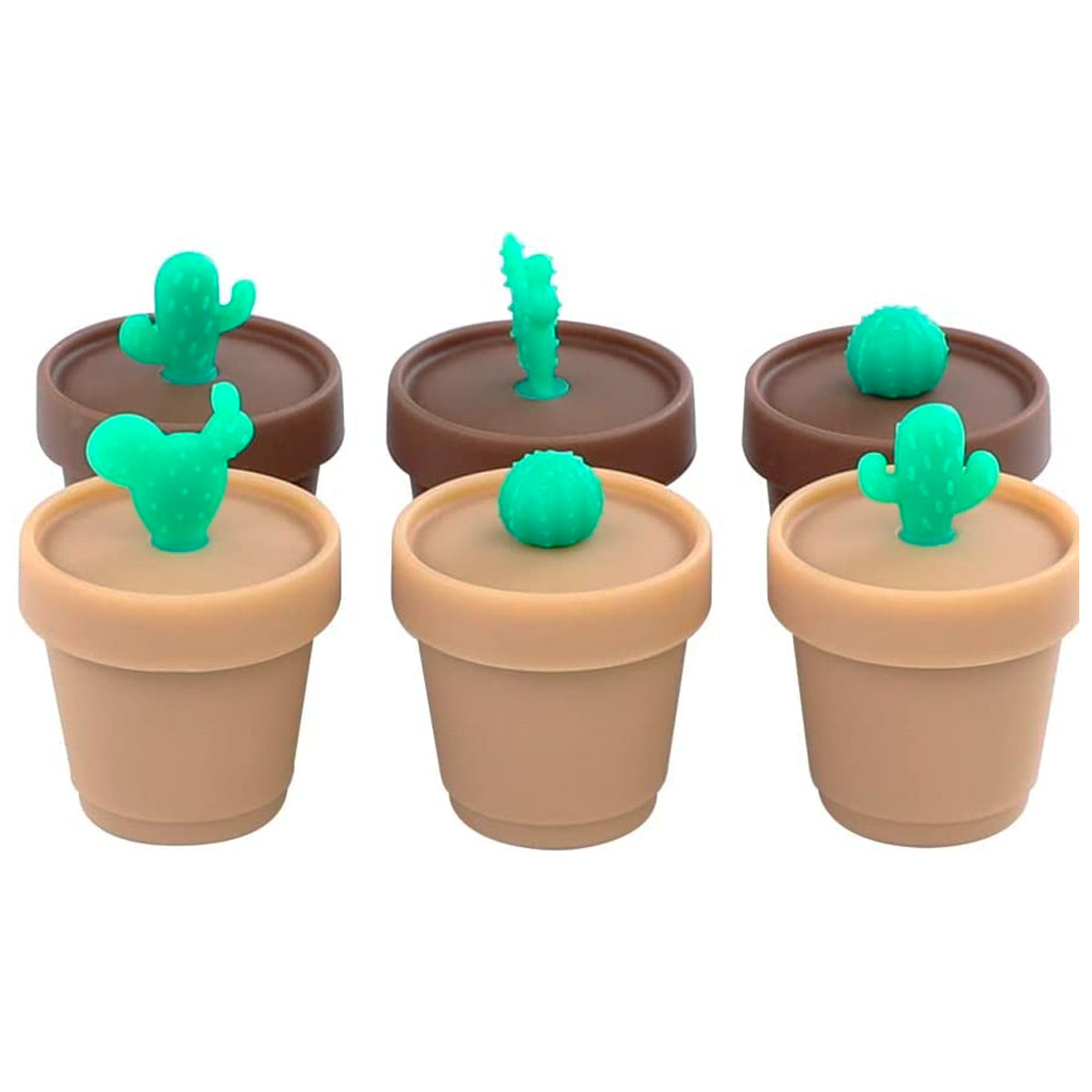 5ml Cactus Silicone Container - Assorted Colors & Styles [C-S-11]