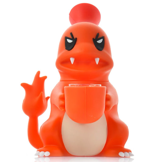 5.5”  Pissed Off Fire Dude Water Pipe - Orange [WP-S-172]