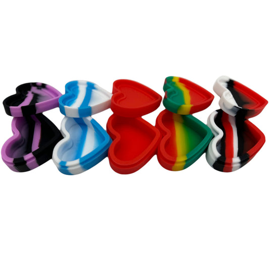 17ml Heart Silicone Container - Assorted Colors [C-S-3]