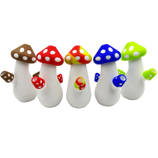 6.6” Mushroom Water Pipe - Assorted Colors [WP-S-162]