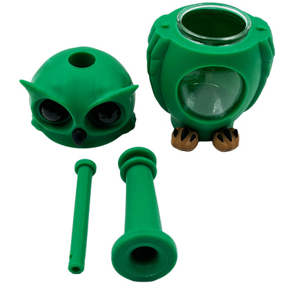 5" Hybrid Owl Water Pipe - Assorted Colors [WP-H-165]