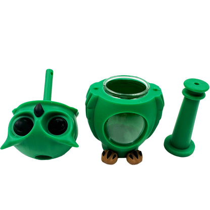 5" Hybrid Owl Water Pipe - Assorted Colors [WP-H-165]