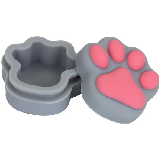 3ml Paw Print Silicone Container - Assorted Colors [C-S-10]