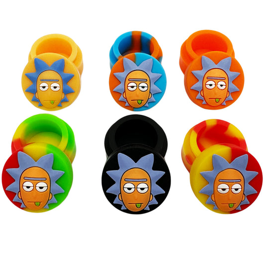 5ml Silicone Containers w/ Crazy Guy Lid - Assorted Colors [C-S-13]