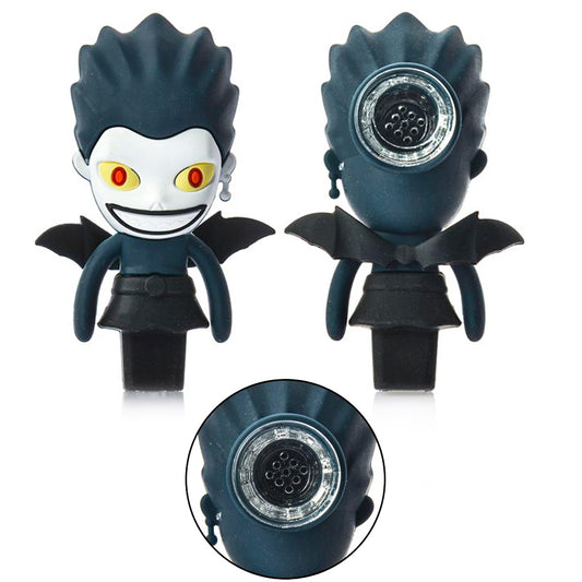 4" Shinigami Flying* Hand Pipe w/ Glass Bowl [HP-S-169]