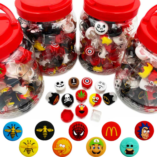 6ml Silicone & Glass Container - Assorted 3D Prints [C-H-1UC]