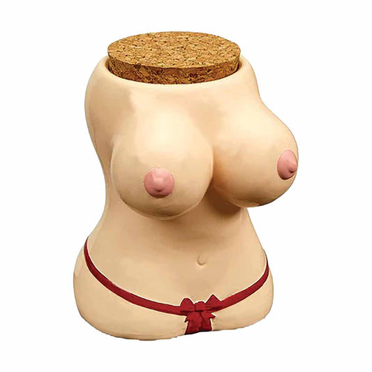 Roast & Toast Large Ceramic Stash Jar w/ Gift Box - 2 Sexy Ladies to Choose From [SJ-C-FC-5]