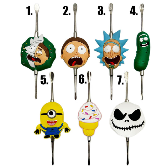 5” Heavyweight XL Silicone Character Dab Tool - Assorted Styles [DAB-M-36]