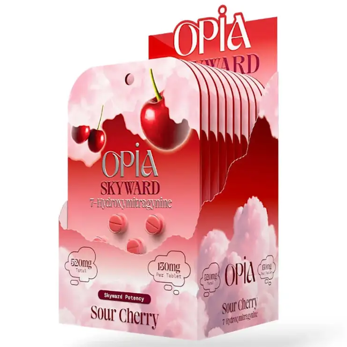 NEW Opia  Skyward - 130mg 7-OH Tabs - 4 Ct - 4 Flavors [K-OPIA-SK]