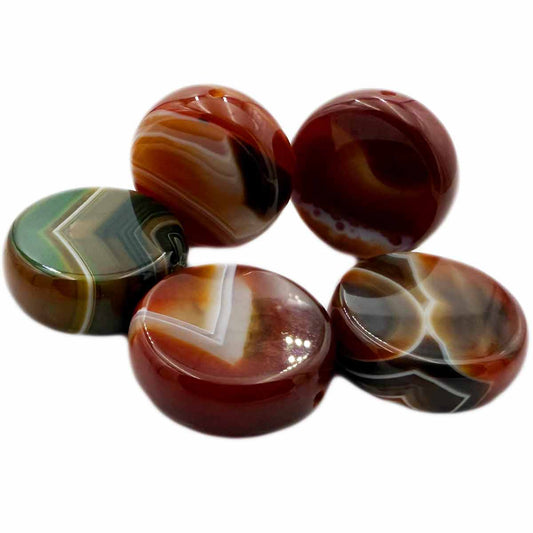 2” Medium Round Carnelian Smoke Stone [HP-J-51A]