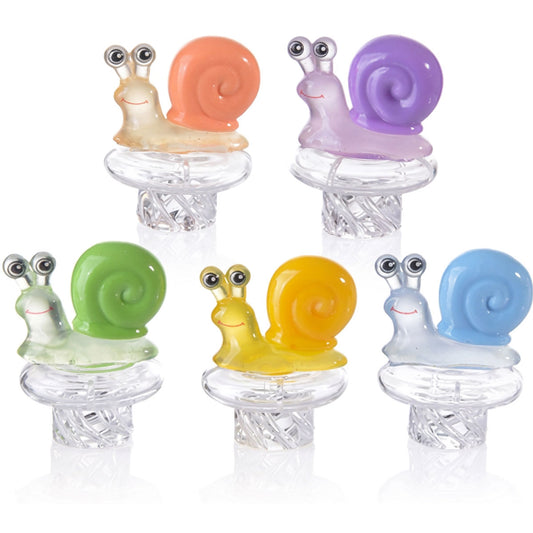 32mm Snail Cyclone Riptide Turbine Spinner Carb Cap - Assorted Colors  [CC-G-74]