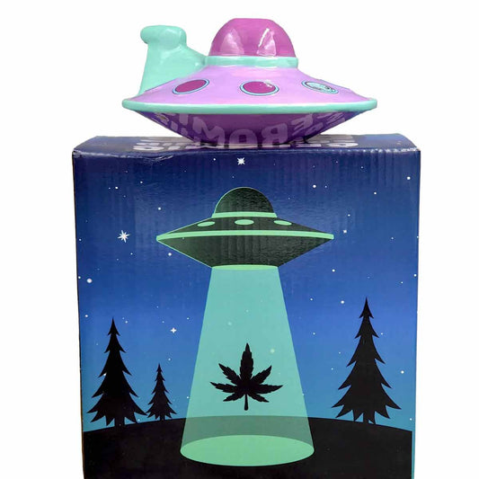 Roast & Toast Ceramic Pipe w/ Gift Box - Spaceship Pipe [HP-C-FC-22]