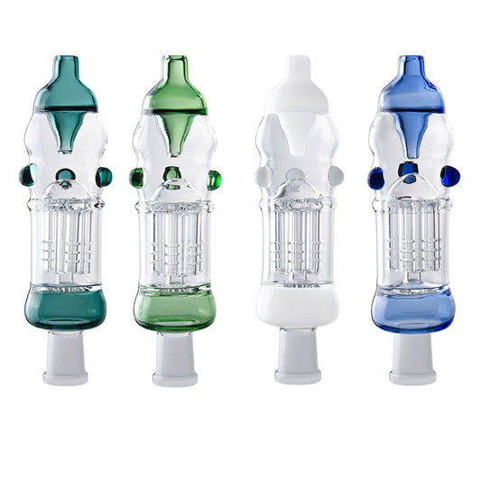 8" 14mm Nectar Collector w/ Tree Perc and Accessory Set - Assorted Colors [NC-G-81]