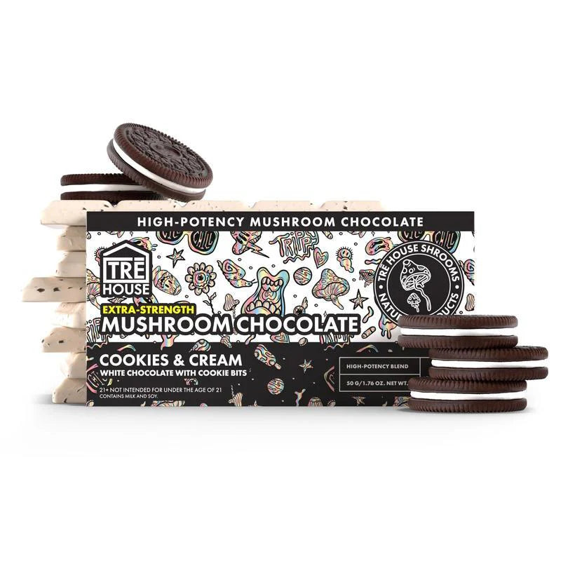 NEW TRE’ House High Potency & Original Magic Mushroom Chocolate Bars - 5 Flavors [C-TH-C]