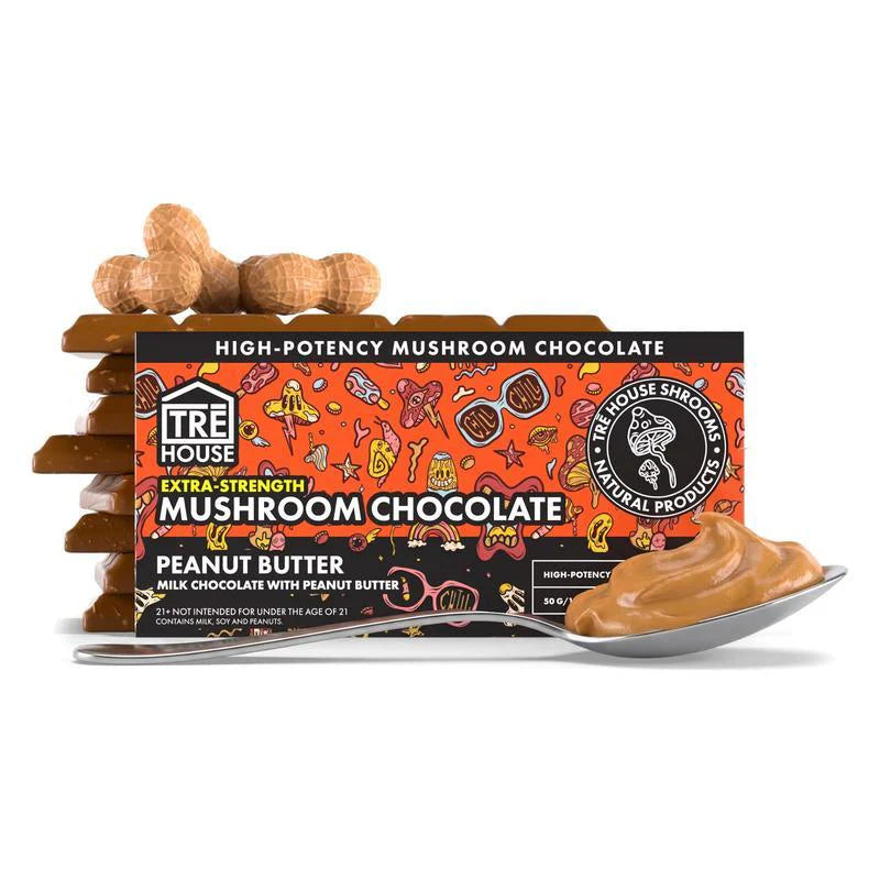 NEW TRE’ House High Potency & Original Magic Mushroom Chocolate Bars - 5 Flavors [C-TH-C]