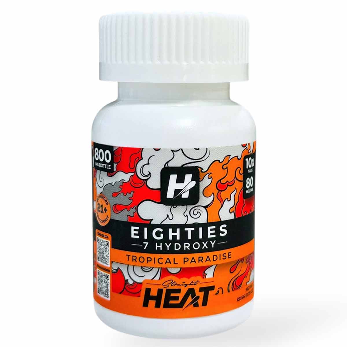 Straight HEAT EIGHTIES 7-OH - 80mg Tabs - 3 Ct & 10 Ct - 3 NEW Flavors! [K-H8-3C]