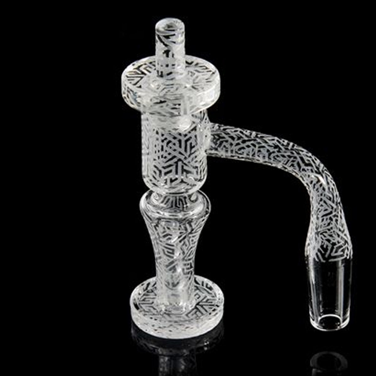 Spinner Set #7 - 20mm Seamless Beveled Terp Slurper w/ Pillar & Cap - 14M 90° [QB-TP7]
