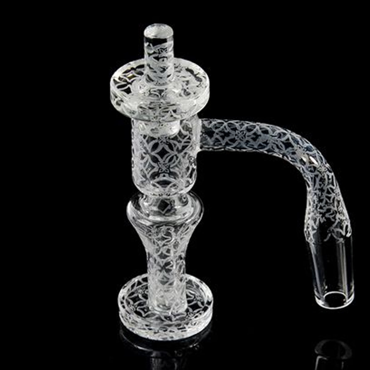 Spinner Set #7 - 20mm Seamless Beveled Terp Slurper w/ Pillar & Cap - 14M 90° [QB-TP7]