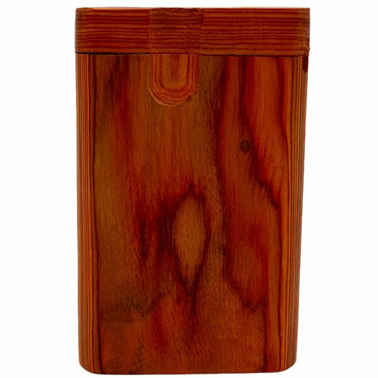 3.25" Orange Wood Dugout with Poker and Swivel Lid [TT-200-O]