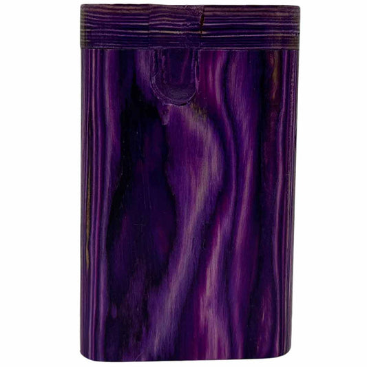 3.25" Deep Purple Wood Dugout w/ Swivel Lid [TT-200P1]